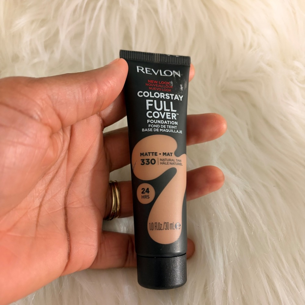 Revlon ColorStay Full Cover Foundation 330 Natural Tan 1oz Matte New LONGWEAR